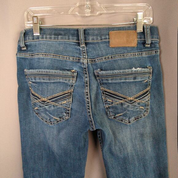 BKE Aiden Jeans Mens 30x32 Blue Slim Boot Western - Picture 8 of 10